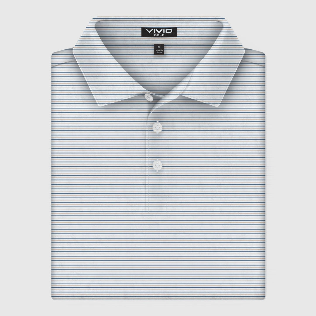 Barrel Sky Stripe Pique Polo