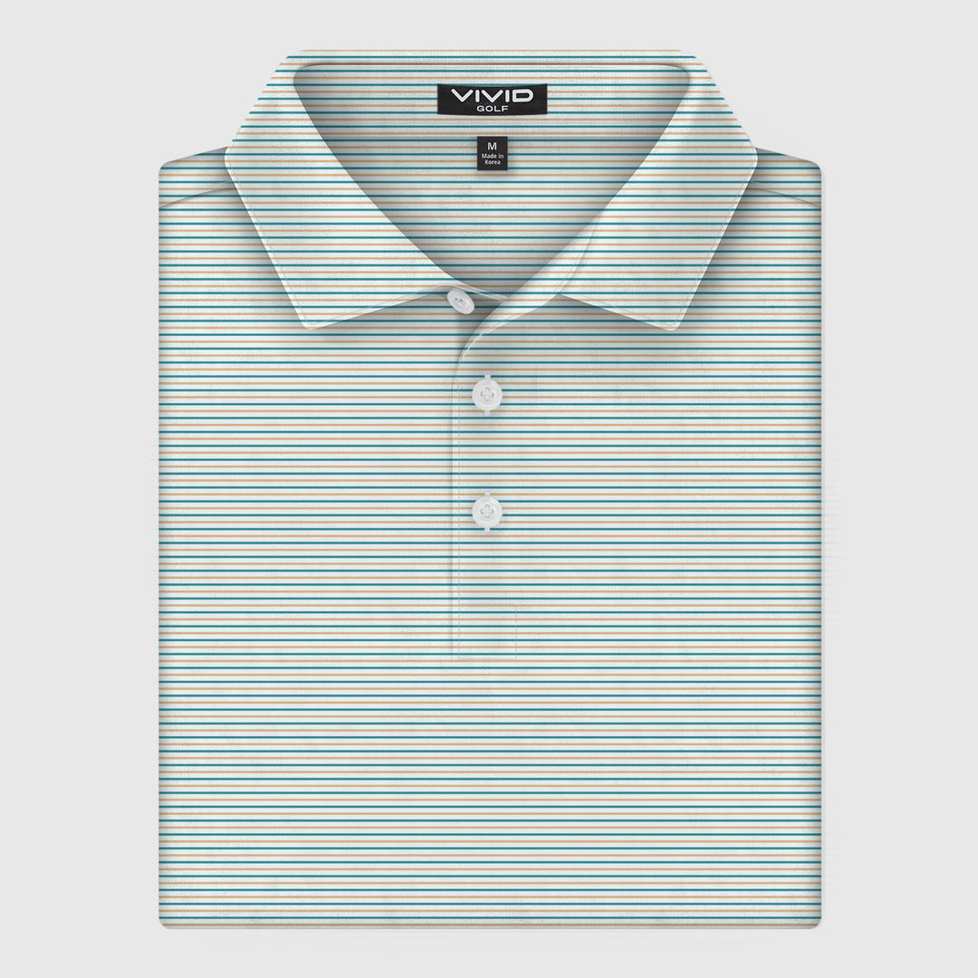 Canopy Stripe Pique Polo