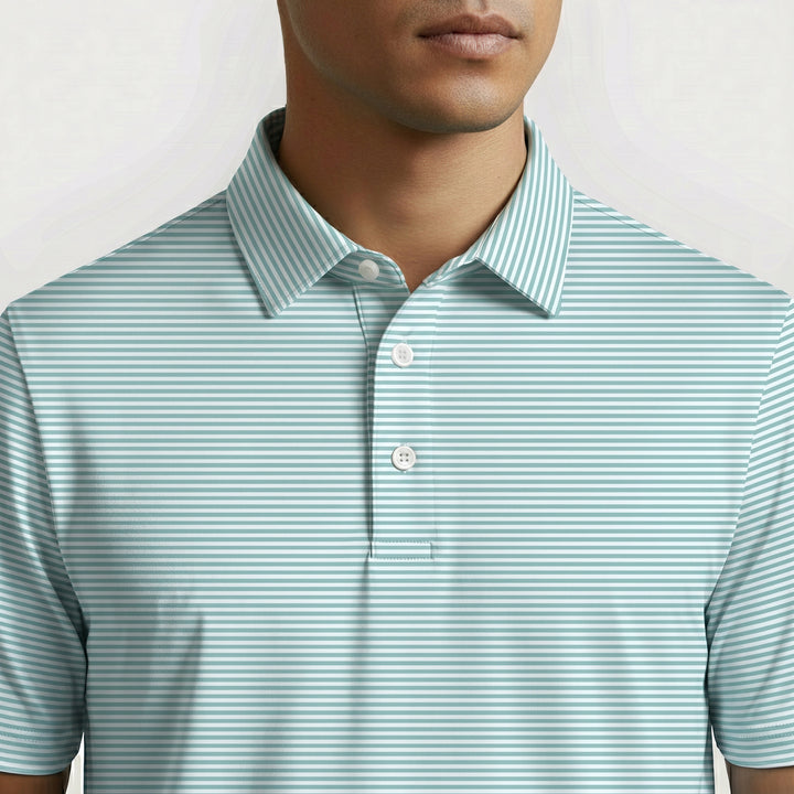 Agave Stripe Polo
