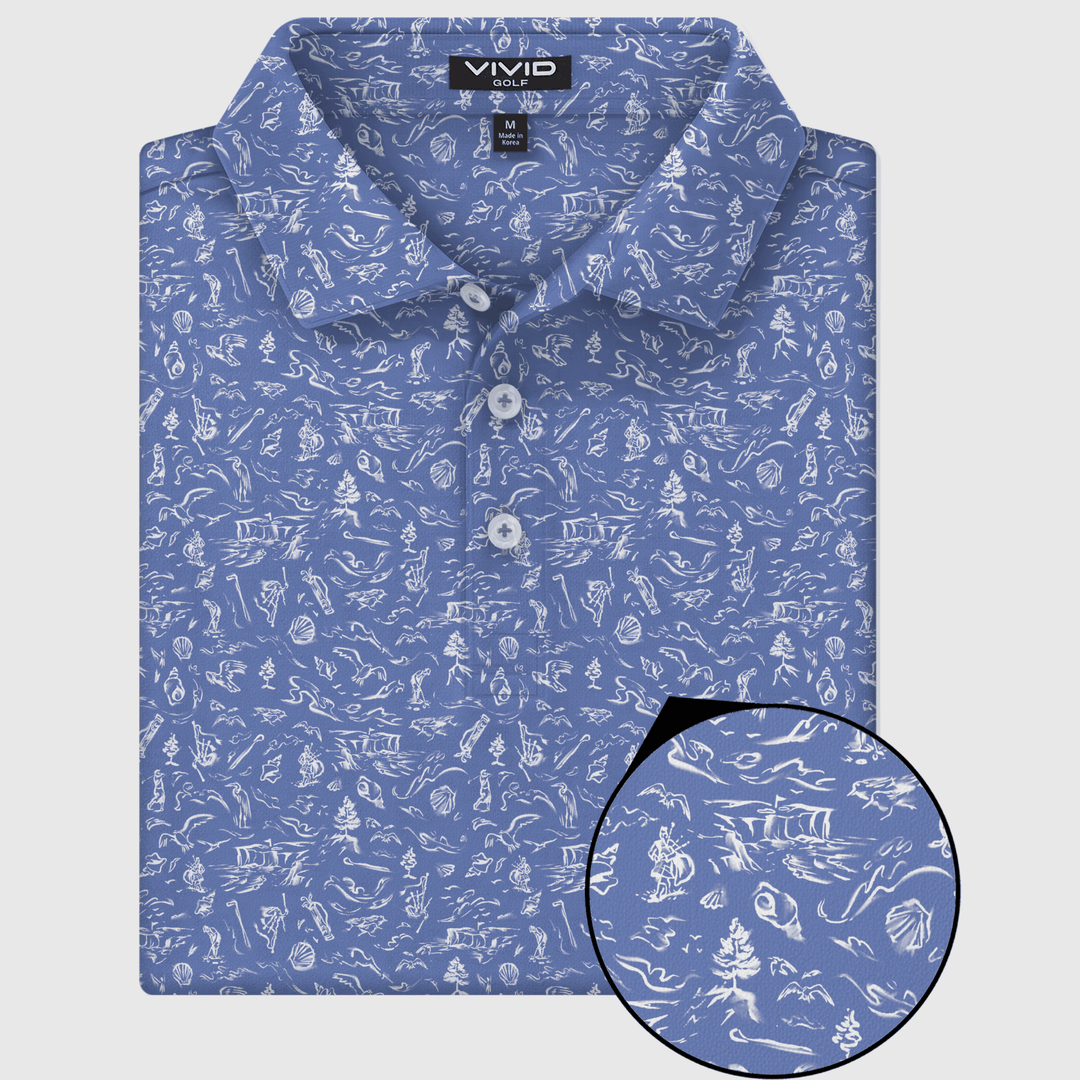 The Links Indigo Polo