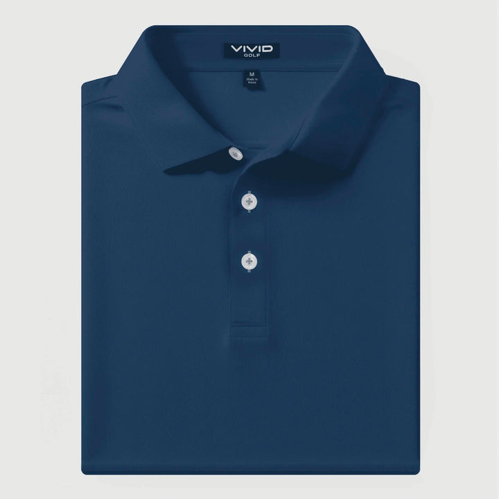 Navy Solid Polo
