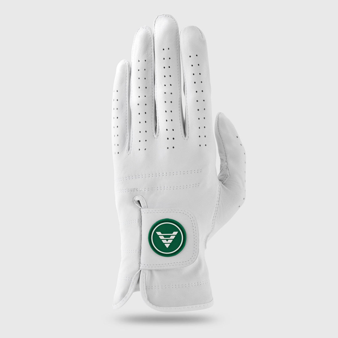 Men's Premium Cabretta Leather Glove Green / White
