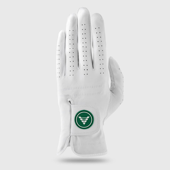 Women's Premium Cabretta Leather Glove Green / White