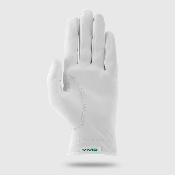 Women's Premium Cabretta Leather Glove Green / White