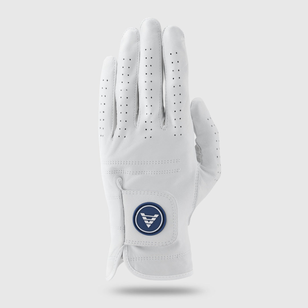 Women's Premium Cabretta Leather Glove Navy / White