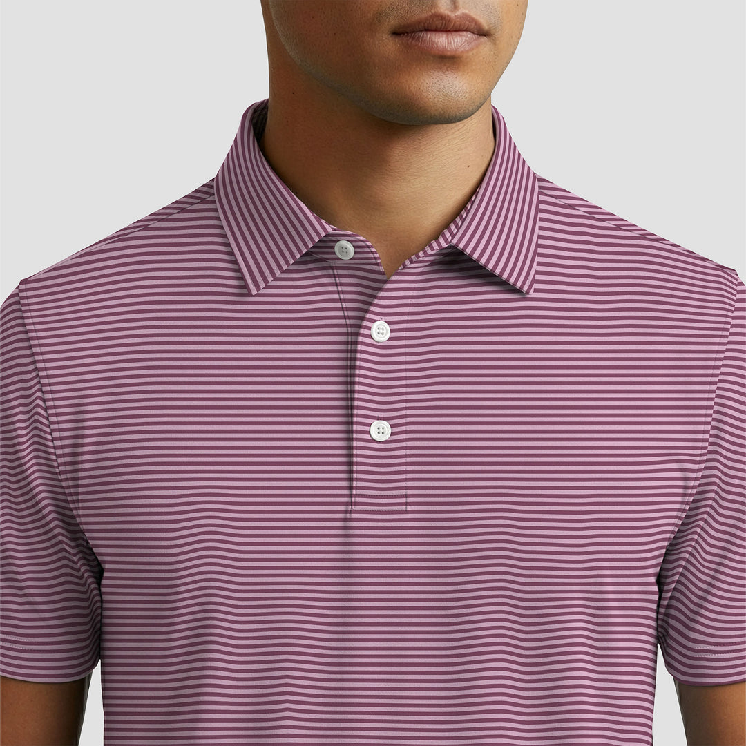Sangria Stripe Polo