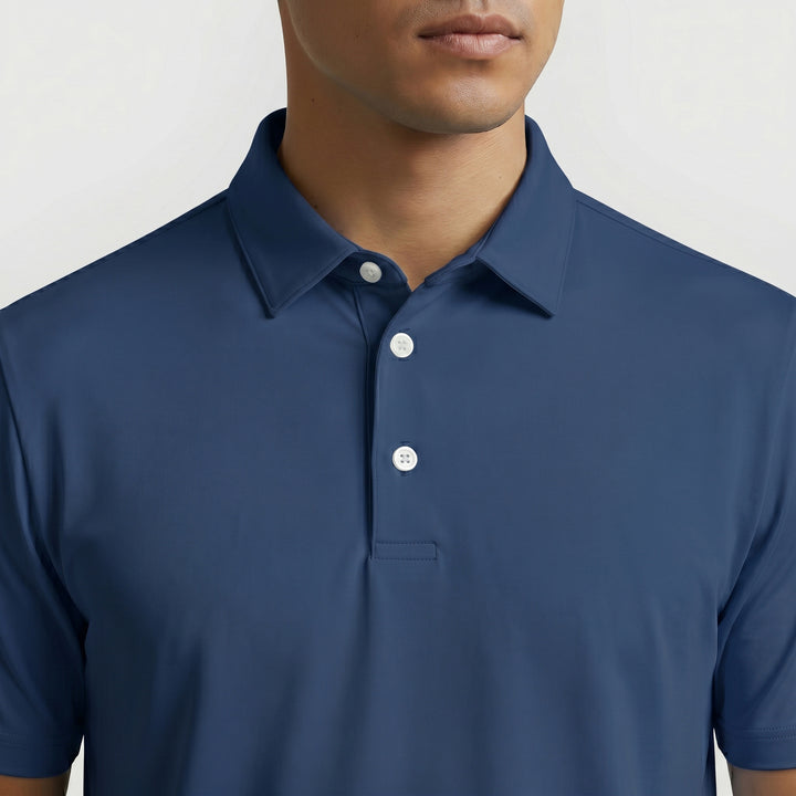 Navy Solid Polo