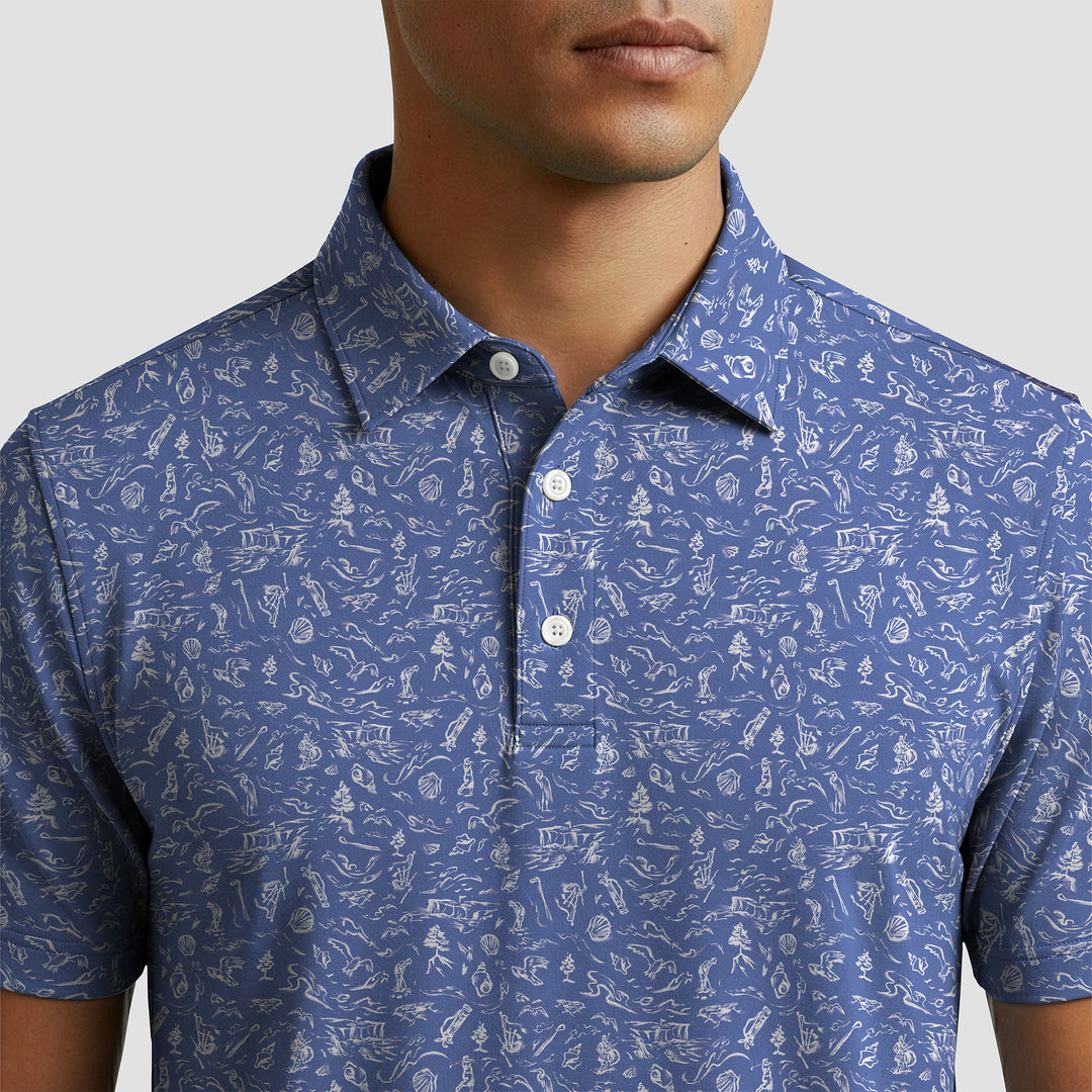 The Links Indigo Polo
