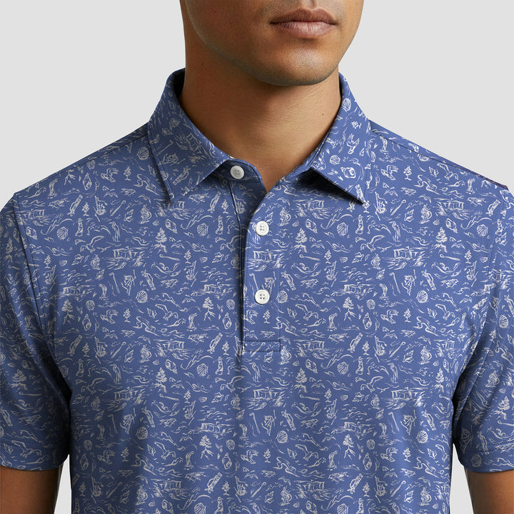 The Links Indigo Polo