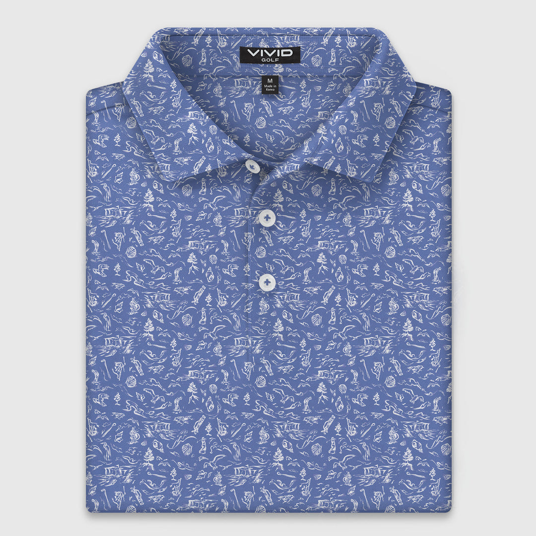 The Links Indigo Polo
