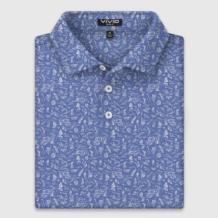 The Links Indigo Polo